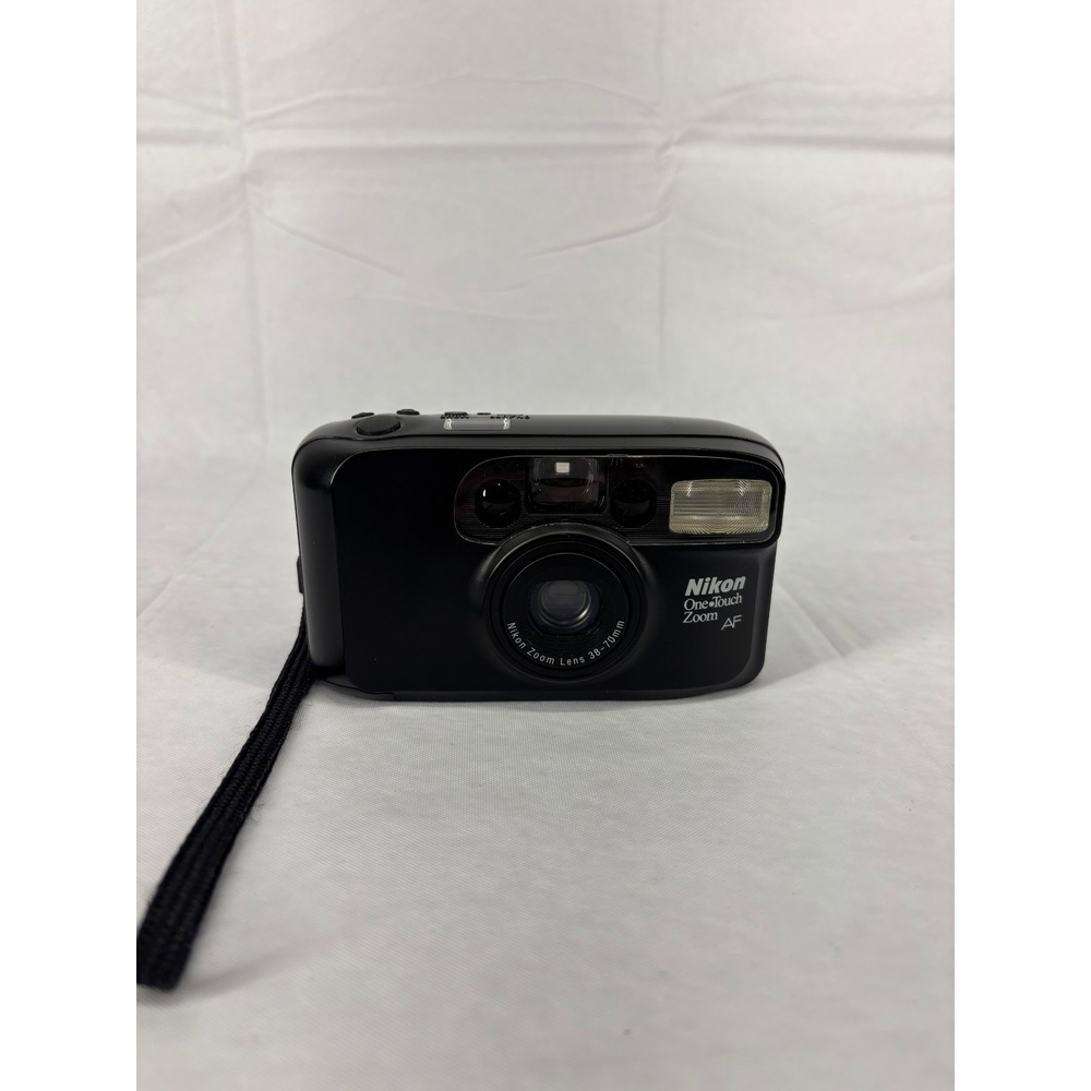 Nikon One Touch Zoom AF 35mm Compact Film Camera With Case Black 38–70mm